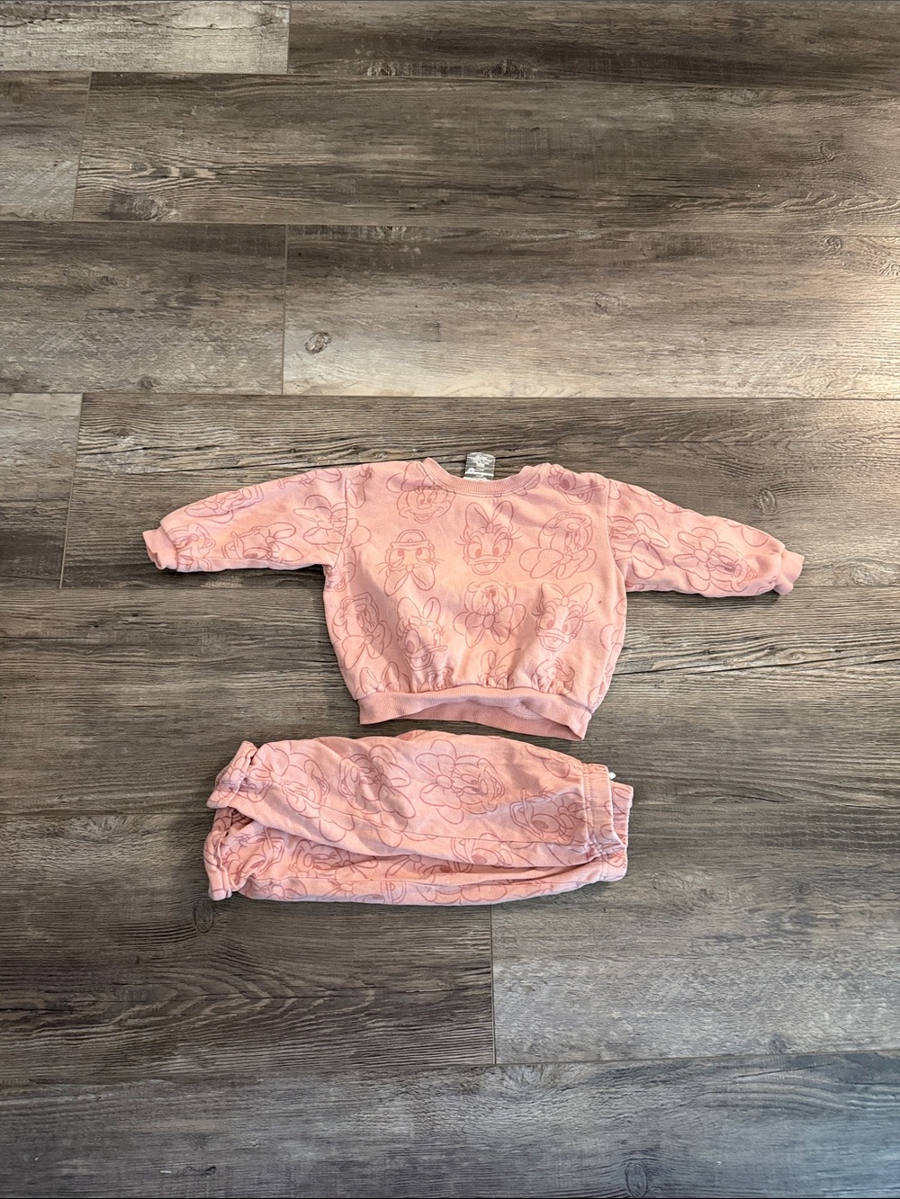 Disney Baby Pink Character-Print Set